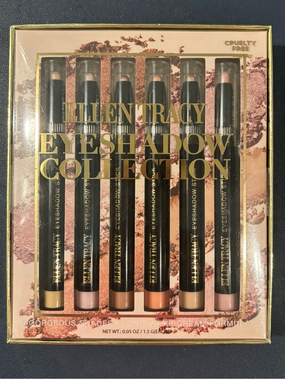 Ellen Tracy Eyeshadow Stick Set - Pink, Bronze & Champagne Neutrals